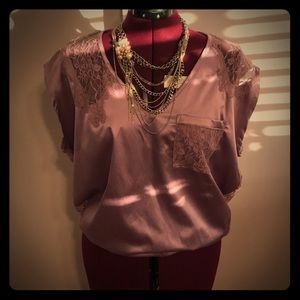 Lace Blouse & Necklace