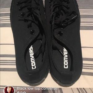 Brand new black converse 7.5