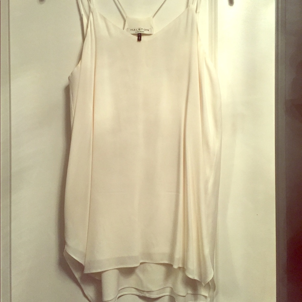 Halston Heritage white cami, size S