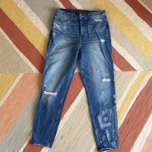 Abercrombie high rise girl friend jeans