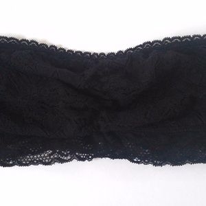 *SOLD*R n B Women's Black Lace Bandeau Size Medium