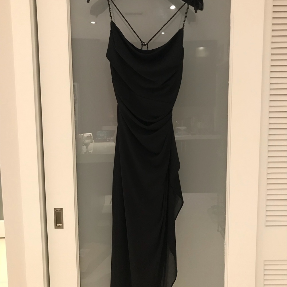 Kay Unger Asymmetric hemline dress