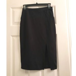 Black pencil skirt