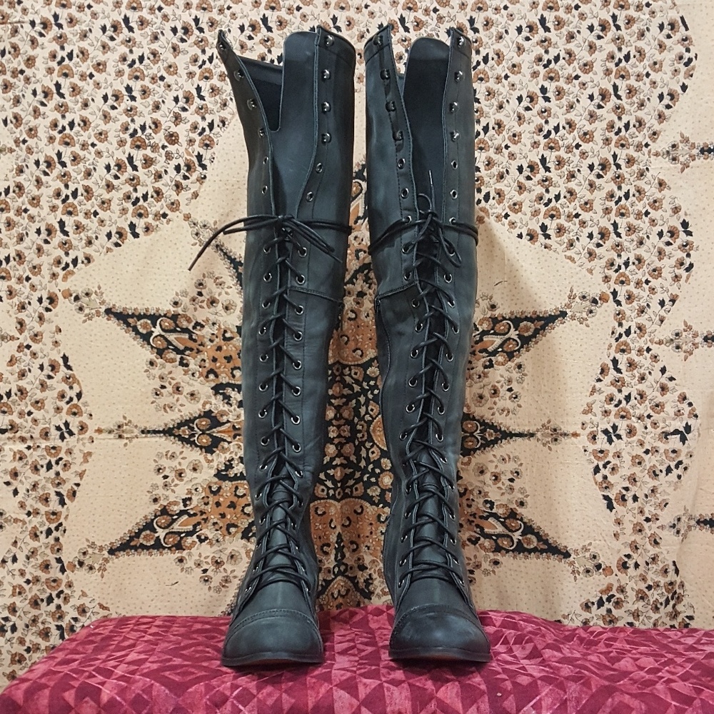 Joe Lace Up Boots : Free People × Jeffrey Campbell