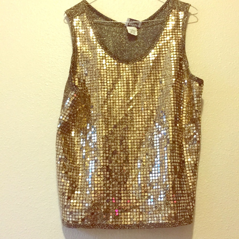 Shimmery MARISA tank top