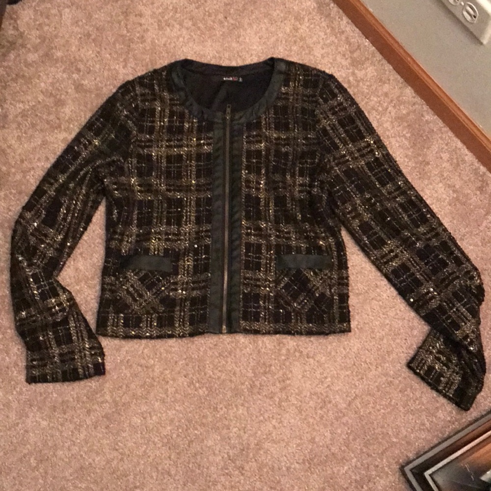 Beautiful gold and black blazer jacket