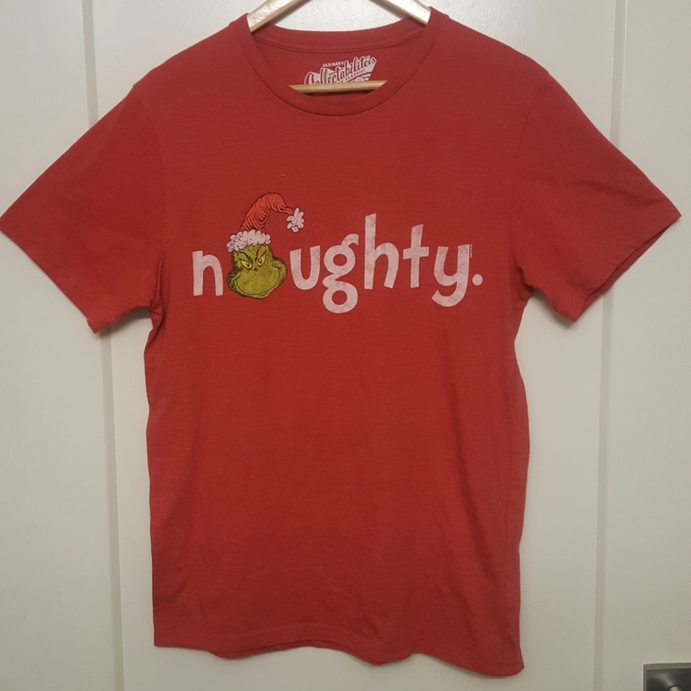 Christmas Grinch "Naughty" Graphic Tee