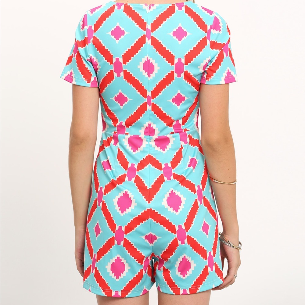Patterned romper