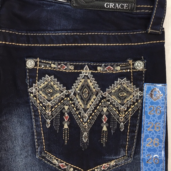 GRACE IN LA MID RISE EASY SKINNY STRETCH JEANS - Picture 7 of 8