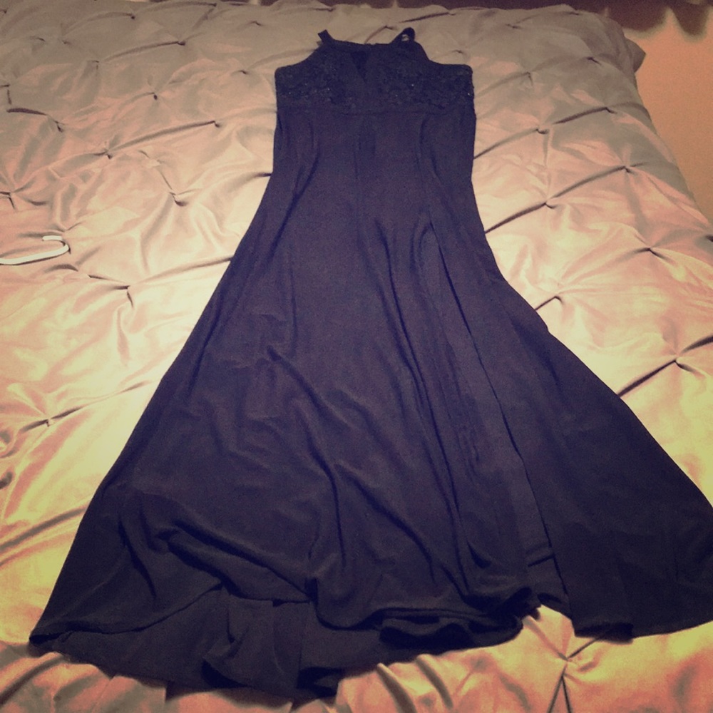 Formal navy sparkle dress - wedding formal events