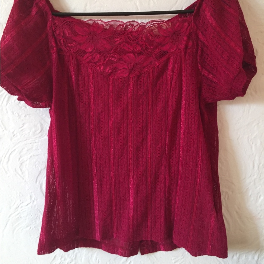 Free People Lace Top