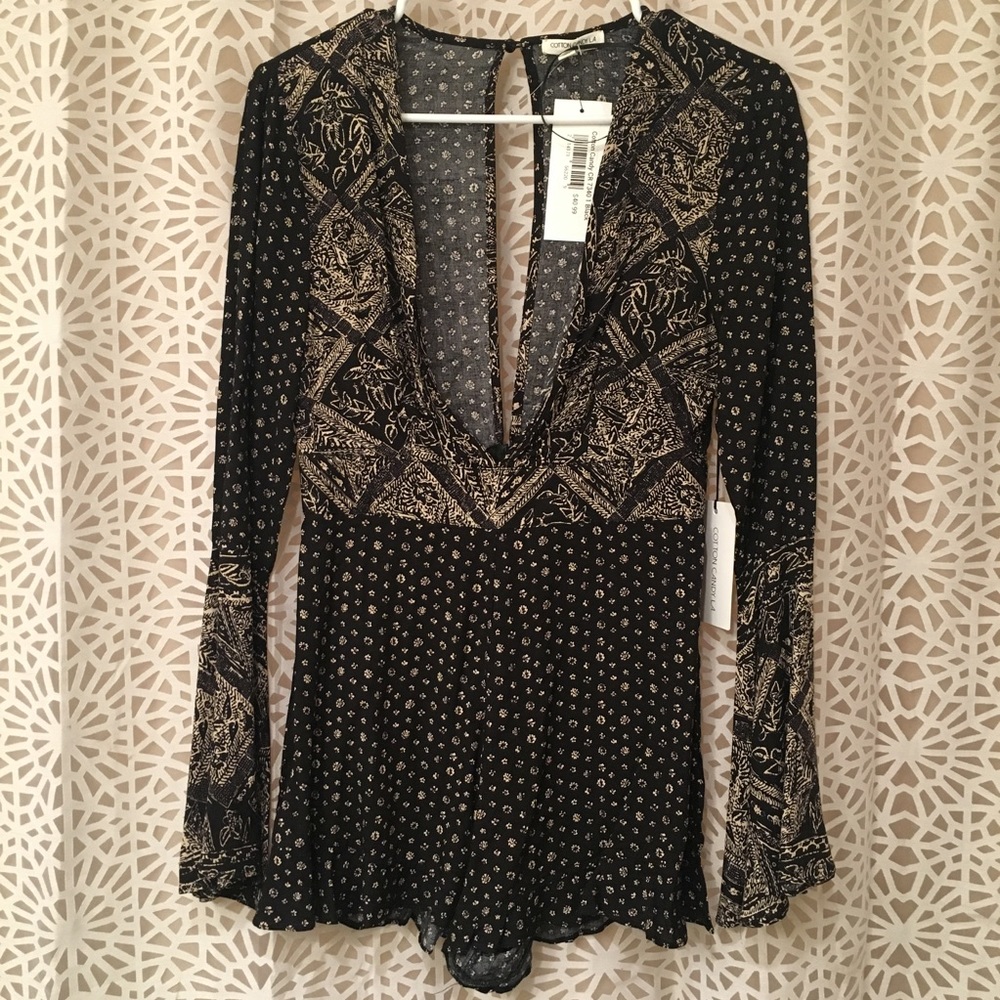 NWT long sleeve romper