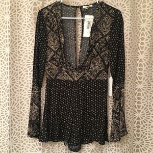 NWT long sleeve romper