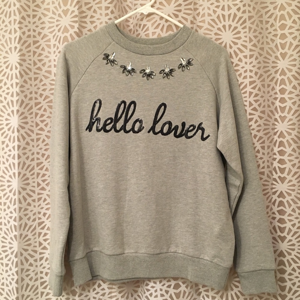 NWOT Lovers + Friends gray sweater