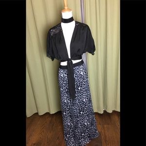 Express maxi animal print skirt.