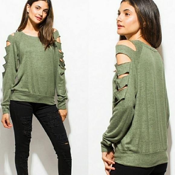๐ค Soft Slit-Sleeved Sweatshirt - Picture 3 of 3