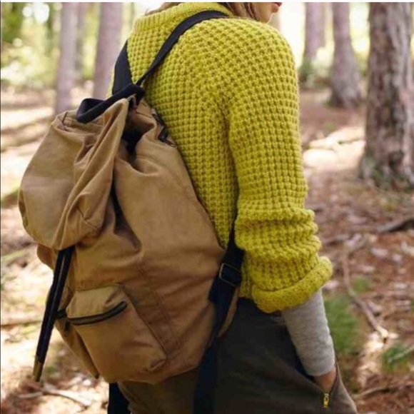 Urban Outfitters Army Canvas Backpack - Picture 3 of 5