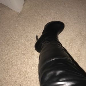 Thigh high, over the knee genuine leather boots