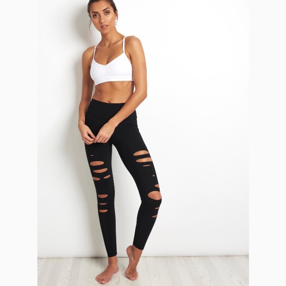 ALO Yoga High Waist Ripped Warrior Legging