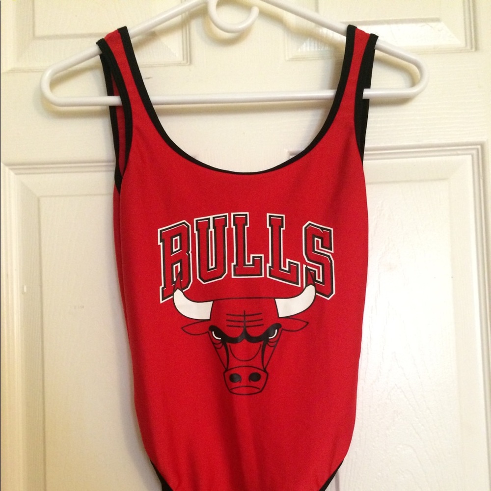 Chicago Bulls red one piece bodysuit