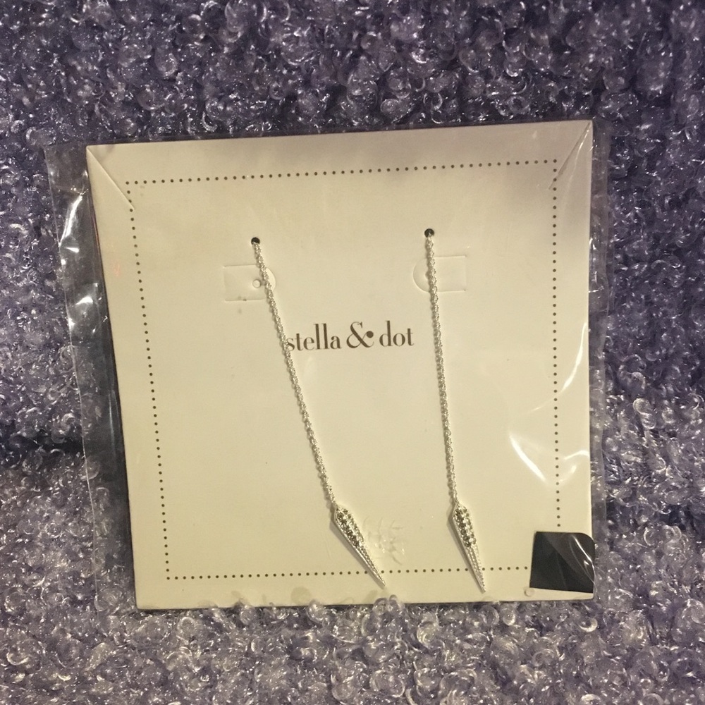 Stella &Dot reversible dangle earrings