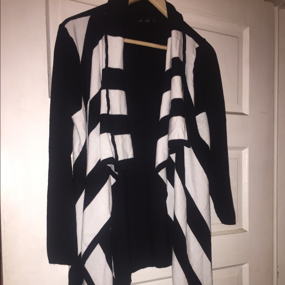 Black and white sweater