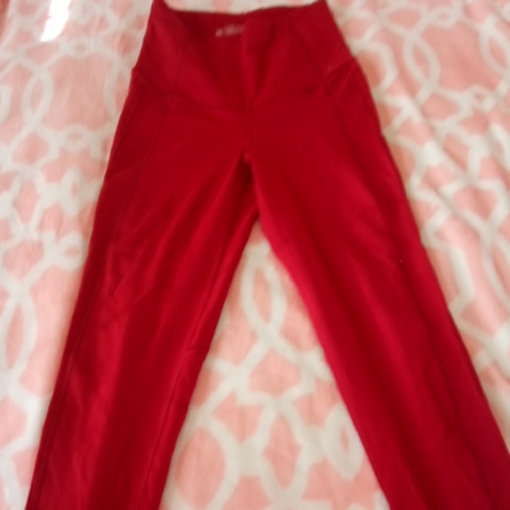 High waisted Red Victoria secret sport leggings