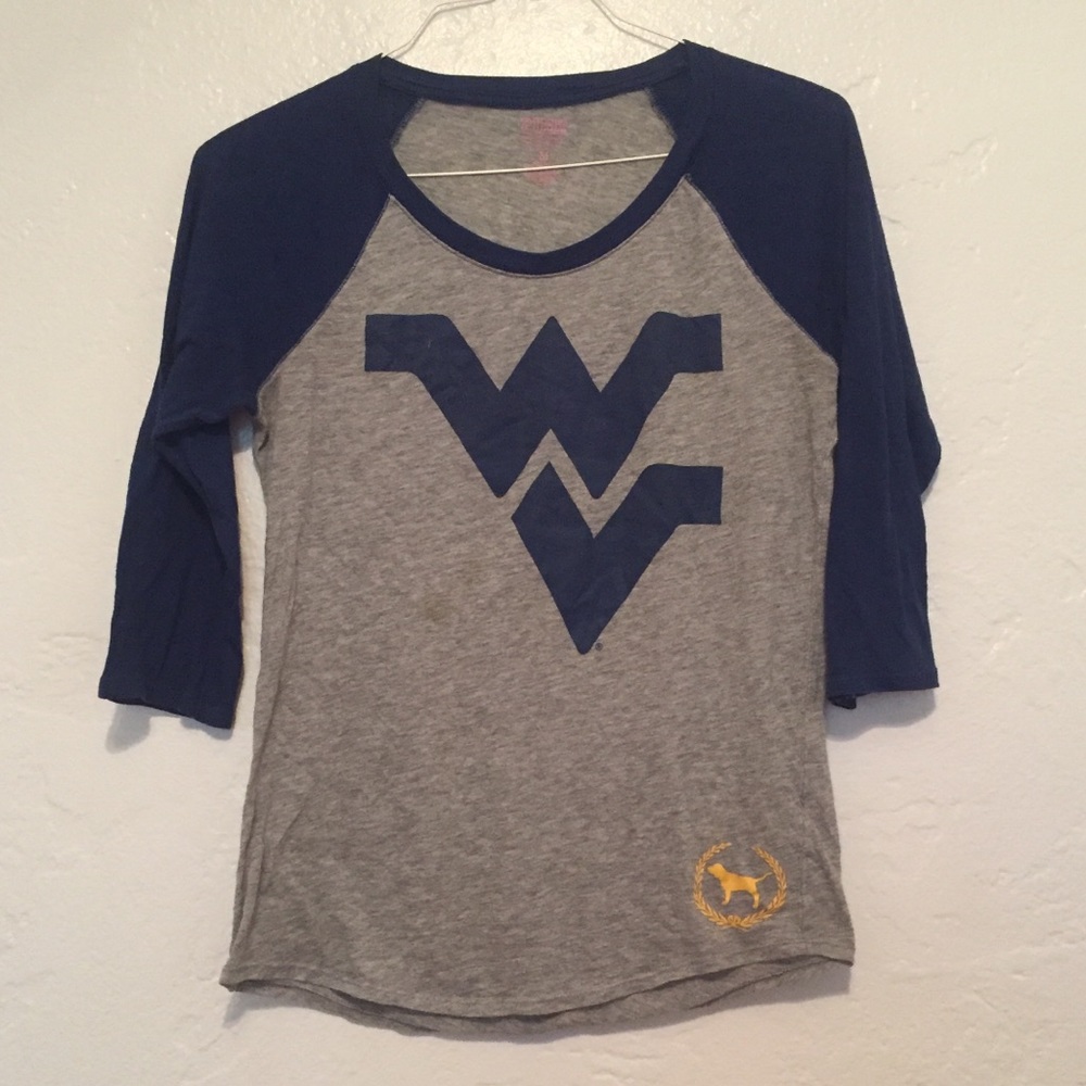 Victoria’s Secret PINK 💛💙 WVU 💙💛 shirt - M