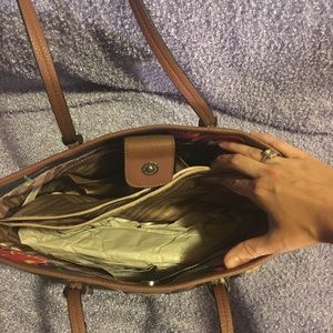 Dana Buchman floral tote purse