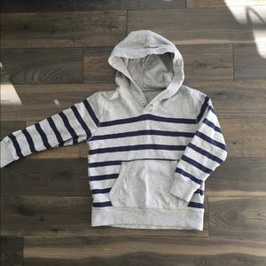 GapKids striped slub hoodie, size S (6-7)