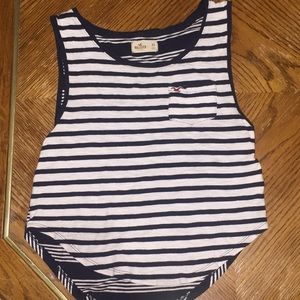 Navy blue Stripped tank top