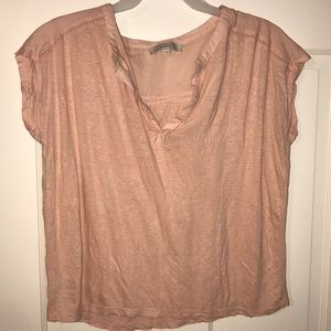 Ann Taylor Loft peach shirt