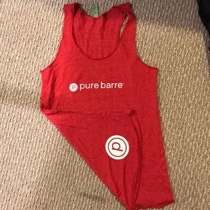 Red Pure Barre tank top