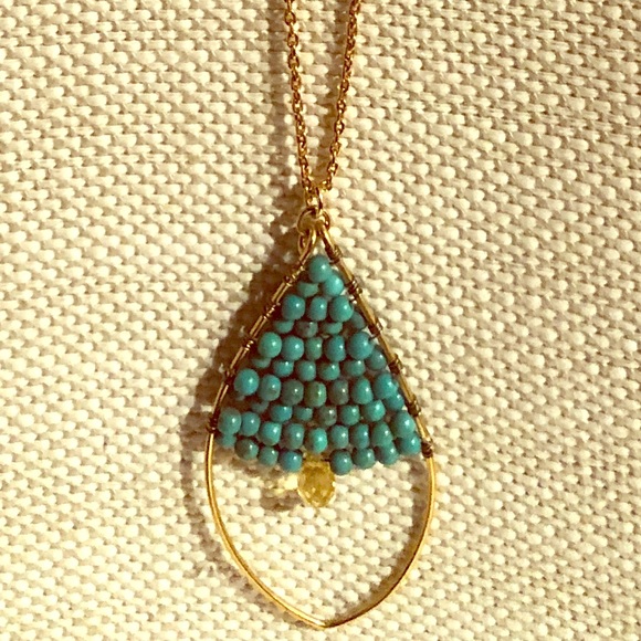 Jewelry - Adjustable teal necklace