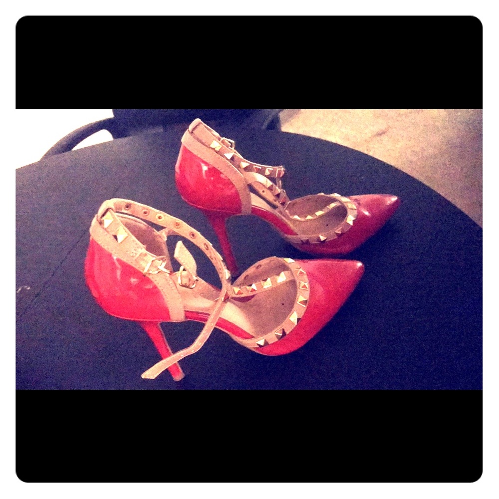 Super cute studded heals