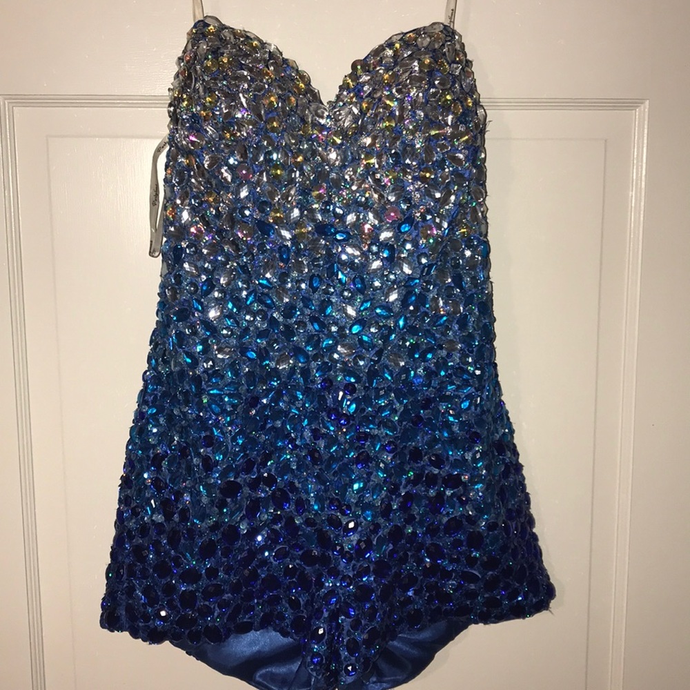 Prom/Homecoming dress/Romper with attachable skirt