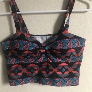Colorful crop top