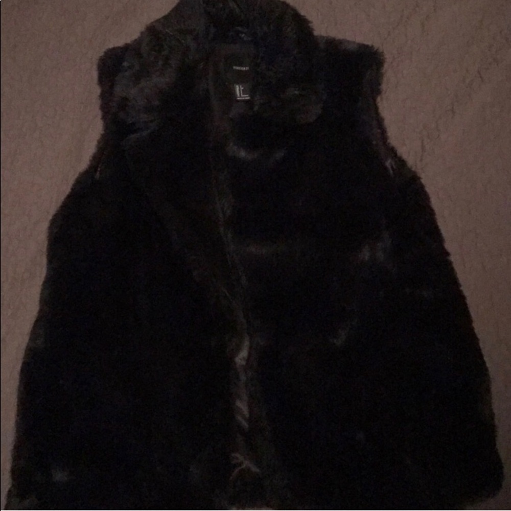 Faux fur vest
