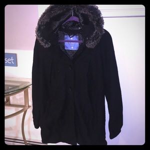 Free people jacket with fur hood