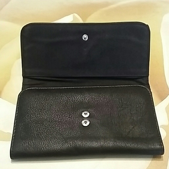 Cute black little wallet with bow - Picture 2 of 4