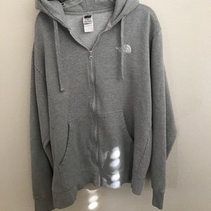 North Face grey hoodie