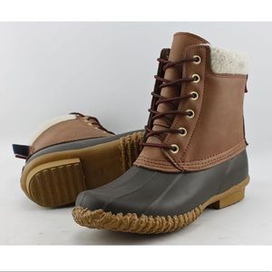 Duck boots fleece lined