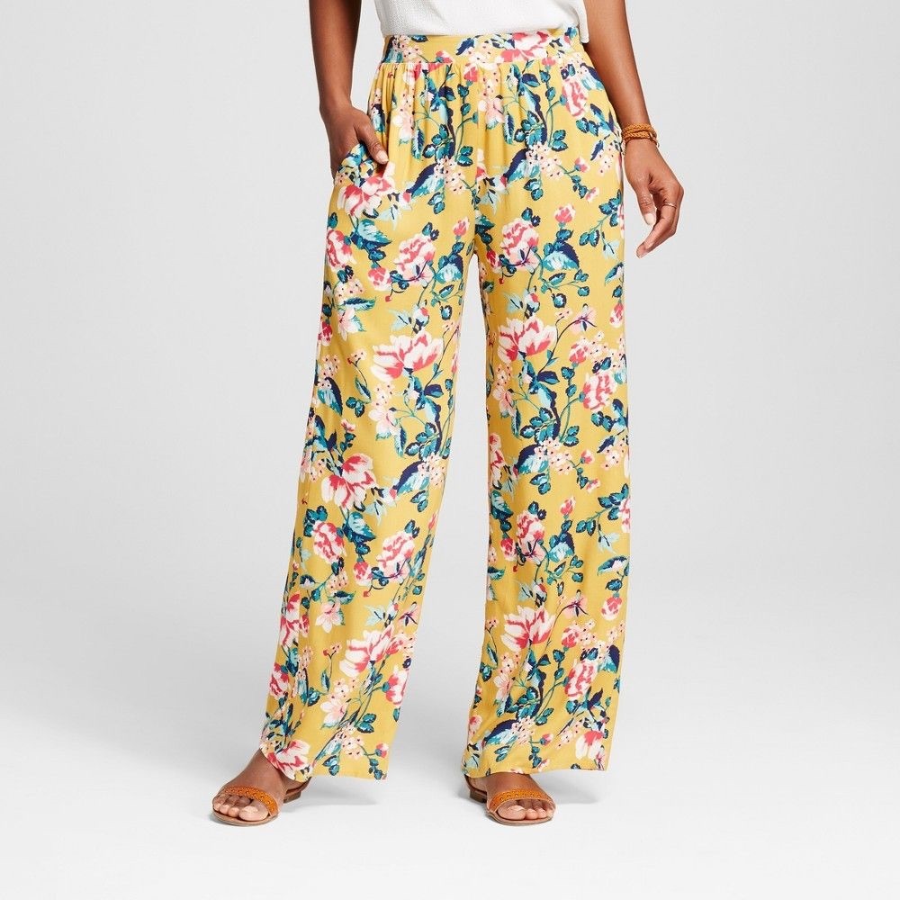 Palazzo Pant, Mustard w Flowers