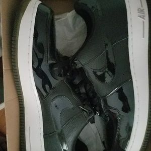 Black Patent Leather Air Force 1s