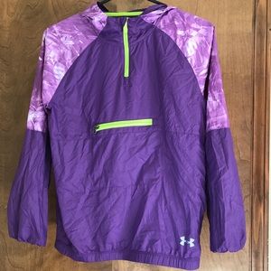 under armour rain jacket YXL/ womens xs