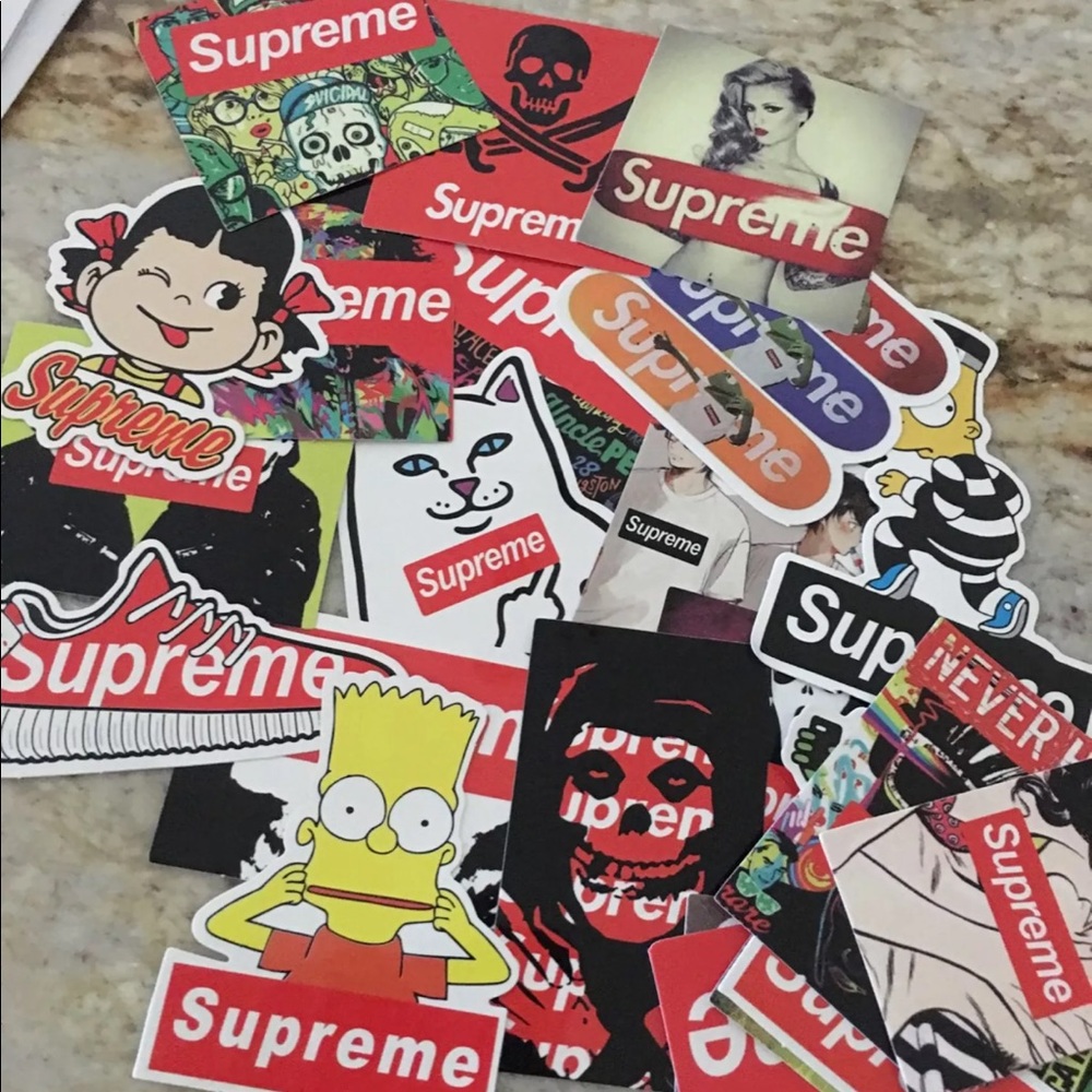 25 Vinyl Supreme Stickers