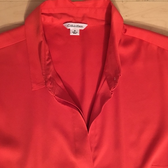 Calvin Klein Button Down Blouse - Picture 4 of 5