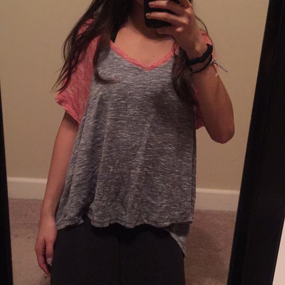 Free People Baseball Flowy Baseball Tee!!