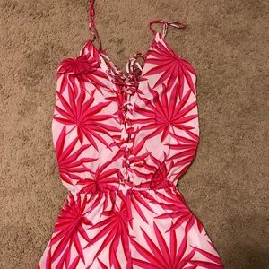 Pink and white romper!!