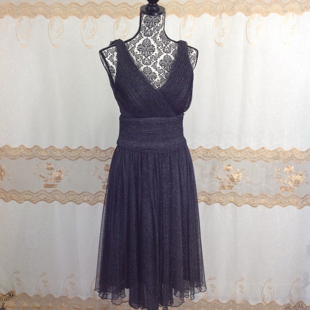 Coldwater Creek  Holiday Cocktail Dress  Metallic
